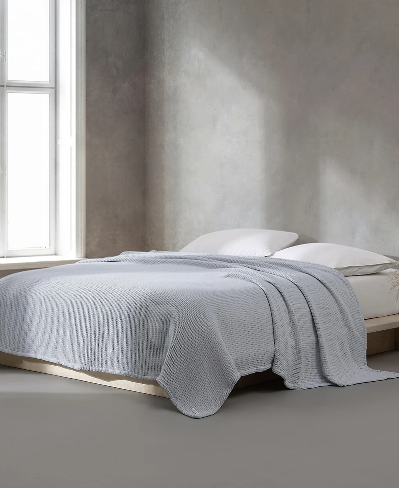 Calvin Klein Honeycomb Cotton Woven Blanket, King