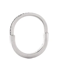 Pre-Owned Tiffany & Co. Lock Ring 18K White Gold with Diamonds