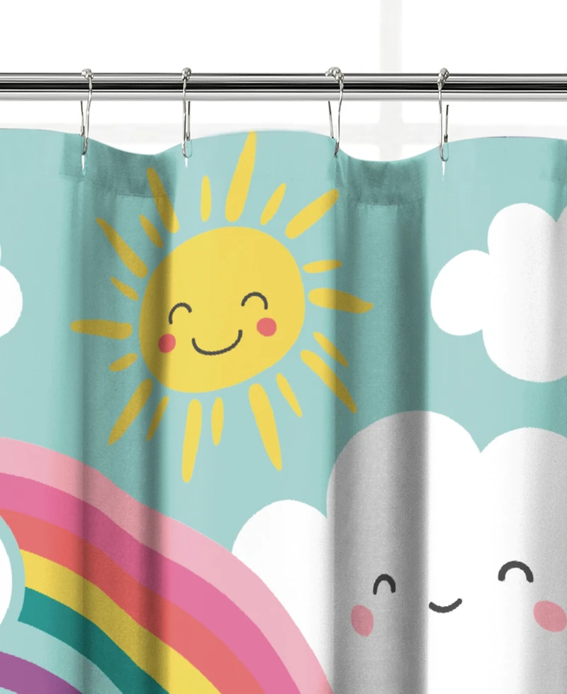 Dream Factory Rainbow Flare Shower Curtain, 72" x 72"