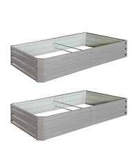 6x3x1 ft Metal Raised Garden Bed - Easy Assembly & Durable