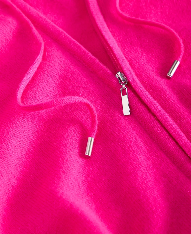 Charter Club Women's 100% Cashmere Zip Hoodie, Macy's Exclusive