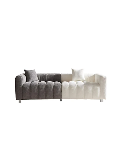 Streamdale Premium Velvet Sofa 3-Seater Loveseat with Metal Legs