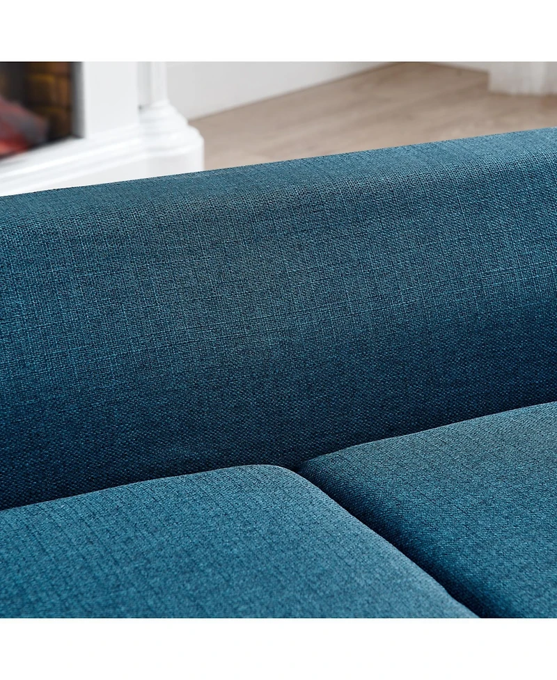 Streamdale Furniture Modern Dog Sofa with Backrest for Medium/Large Dogs - Blue