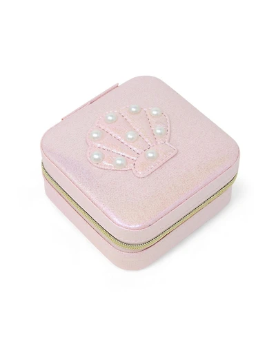 Zomi Gems Girls Mermaid Seashell Pearl Jewelry Box, Hot Pink