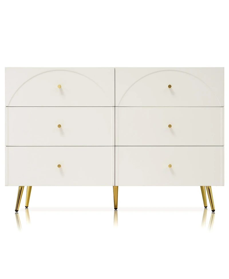 Modern Metal & Wood Dining Cabinet