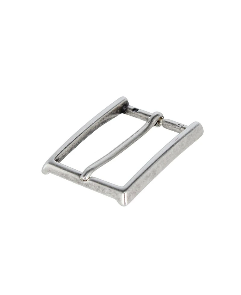 Trafalgar Men's 35mm Italian Simply Classic Rectangular Solid Brass Harness Belt Buckle