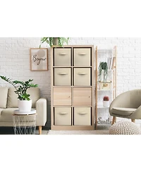 Sorbus 11 Inch Foldable Fabric Storage Cube Bin with Handles - for Organizing Pantry, Closet, Nursery, Playroom
