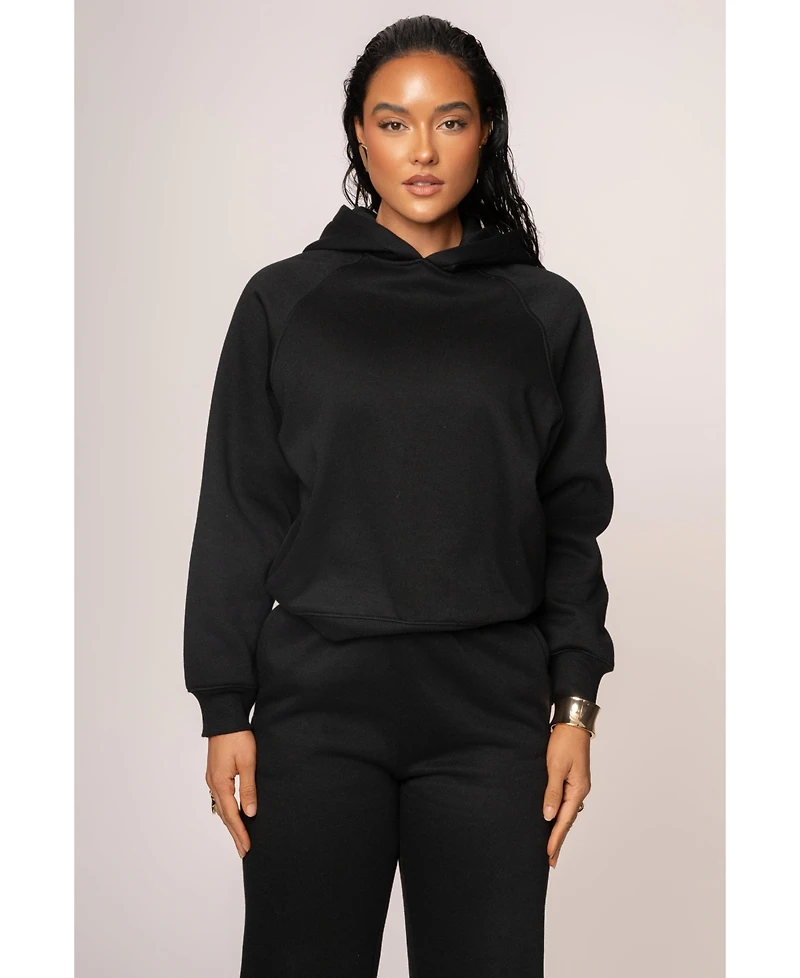 Jluxlabel Women's Grey Logo Pullover Hoodie