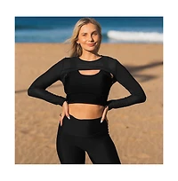 Calypsa Plus Mesh Sleeve Swim Cover Up