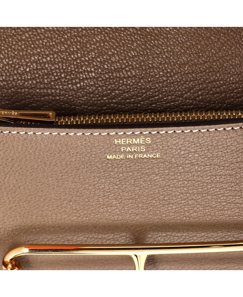 Pre-Owned Hermes Roulis Slim Wallet Chevre Mysore