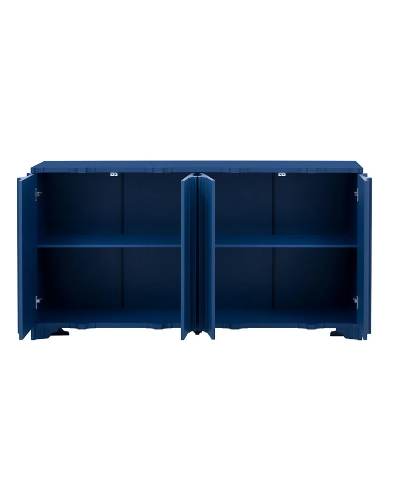 Linear Accent Sideboard - Pine Veneer