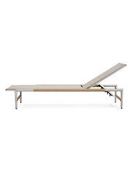 Hargrove Outdoor Patio Aluminum Chaise Lounge, Outdoor Mesh Seat, 1PC