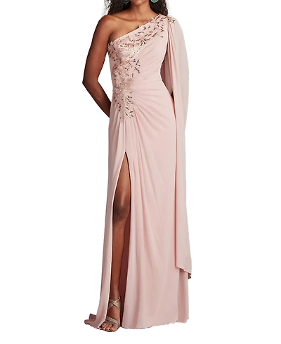 Tadashi Shoji Women's Sonora Cape Sleeve Gown