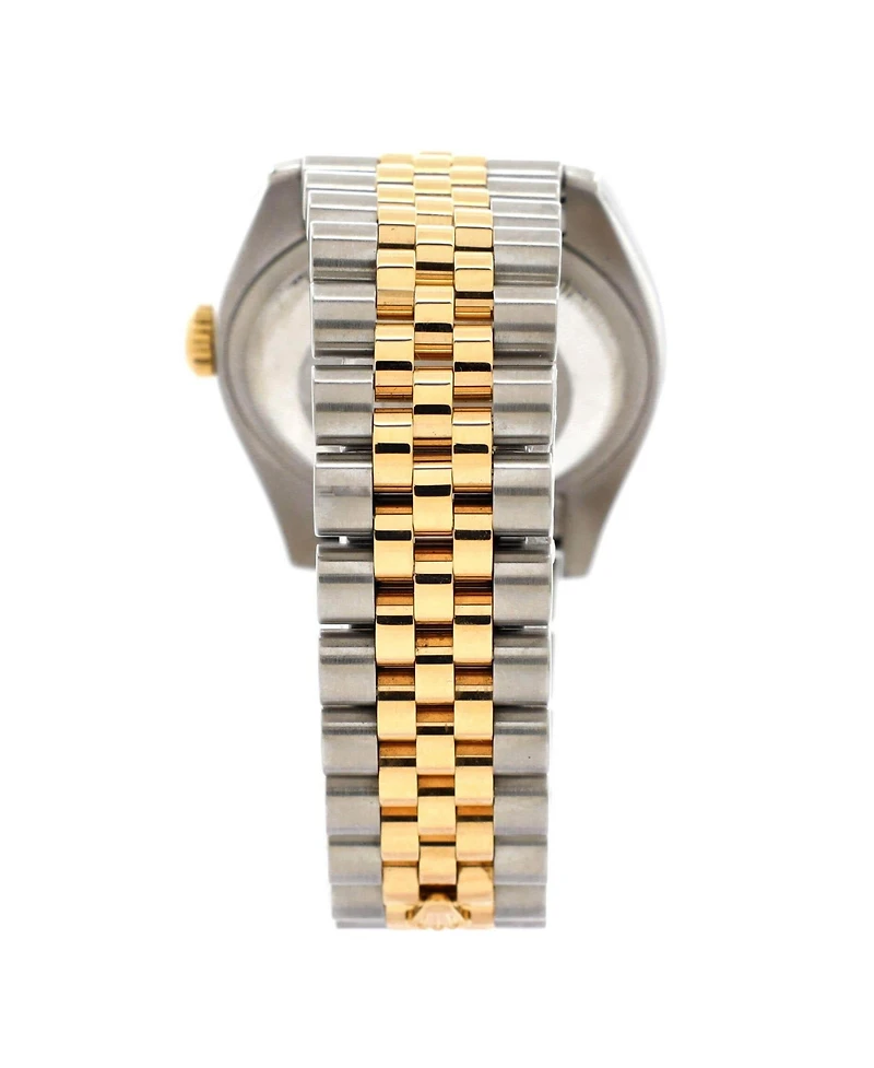 Pre-Owned Rolex Oyster Perpetual Datejust Automatic Watch in Stainless Steel and Gold with Diamond Markers 36mm