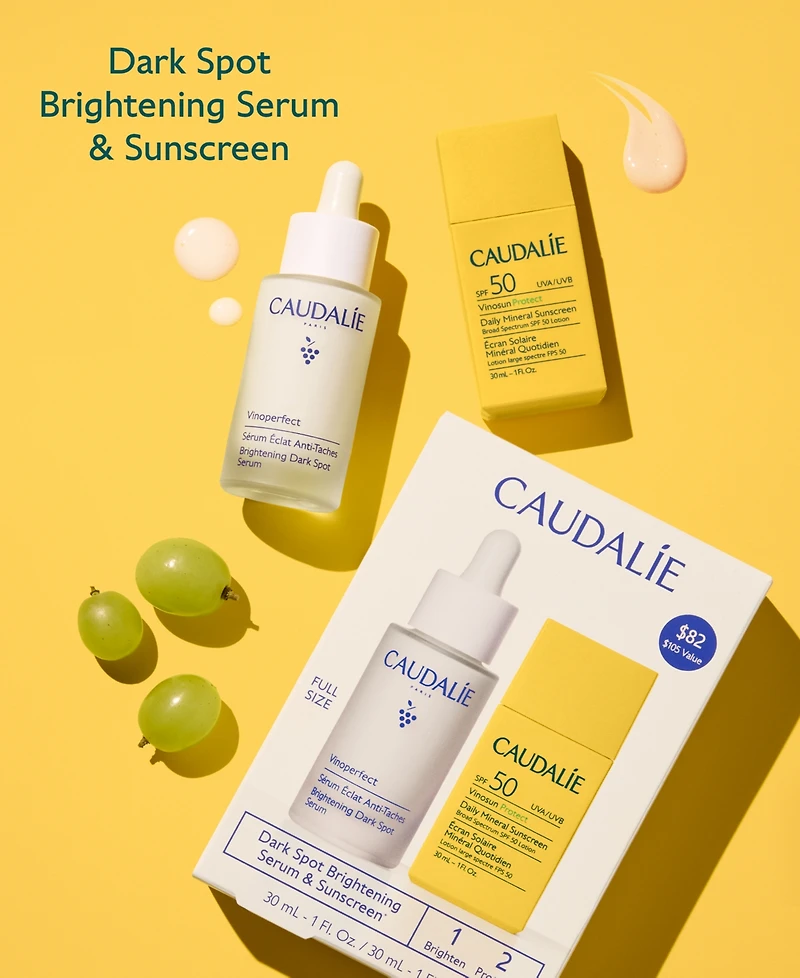 Caudalie 2-Pc. Dark Spot Brightening Serum & Sunscreen Spf 50 Set