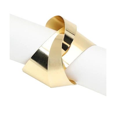 Sohi Gold-Plated Handcuff Contemporary Bracelet