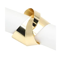 Sohi Gold-Plated Handcuff Contemporary Bracelet