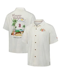 Tommy Bahama Men's White Boston Red Sox Grand Slam Bay Camp Button-Up Shirt