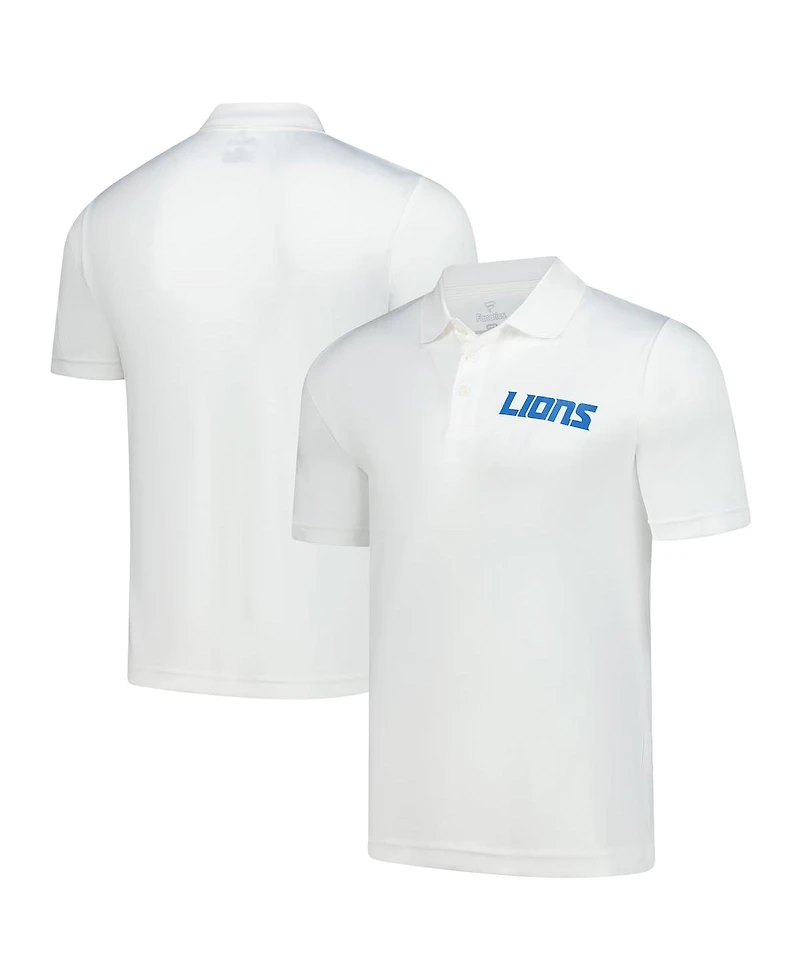 Fanatics Men's White Detroit Lions Polo Shirt
