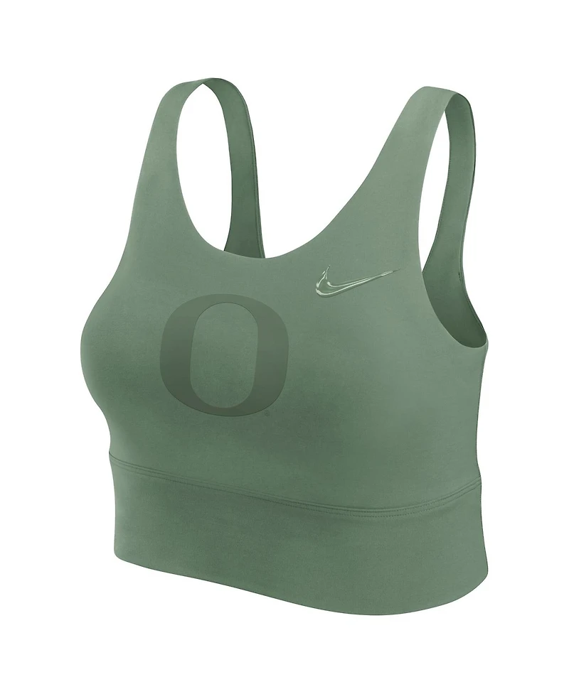 Nike Women's Green Oregon Ducks Performance Longline Sports Bra