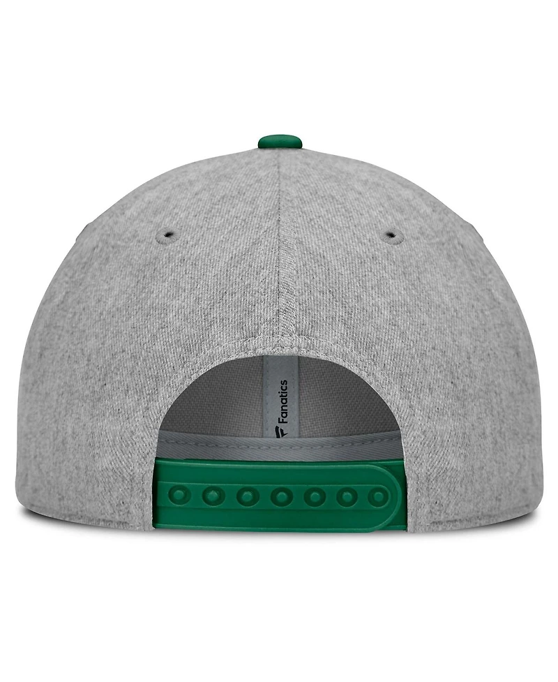 Fanatics Men's Gray/Green Hartford Whalers Rebound Adjustable Hat