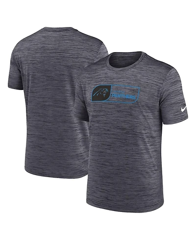 Nike Men's Black Carolina Panthers Velocity Jock Tag Performance T-Shirt
