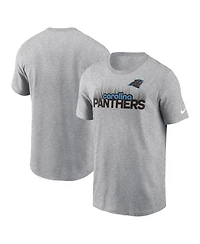 Nike Men's Heather Gray Carolina Panthers Local Essential T-Shirt