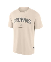Fanatics Men's Cream Cleveland Browns Elements Weathered Tonal Future Ground T-Shirt