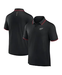 Fanatics Men's Black Detroit Red Wings Front Office Move Mono Polo Shirt