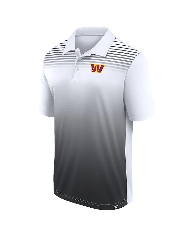 Logo Athletic Men's White/Black Washington Commanders Sandlot Game Polo Shirt