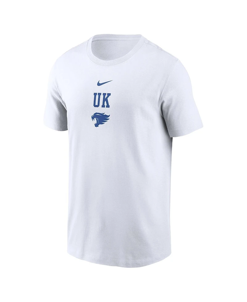 Nike Men's White Kentucky Wildcats 2-Hit Stacked T-Shirt