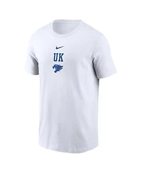 Nike Men's White Kentucky Wildcats 2-Hit Stacked T-Shirt