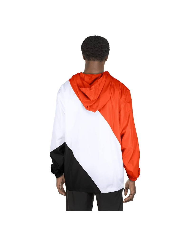 New Era Men's Orange York Knicks 2024/25 City Edition Full-Zip Windbreaker Jacket