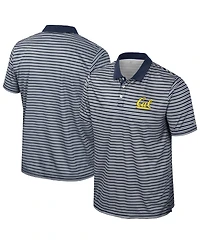 Colosseum Men's Navy Cal Bears Striped Polo Shirt