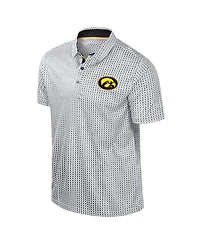 Colosseum Men's Black Iowa Hawkeyes Big Tall Marty Rival Polo Shirt