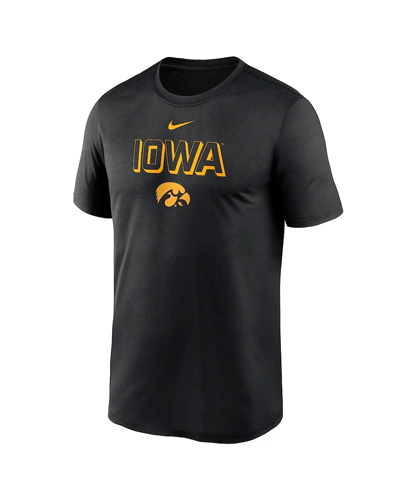 Nike Men's Black Iowa Hawkeyes 2025 Sideline Legend Performance T-Shirt