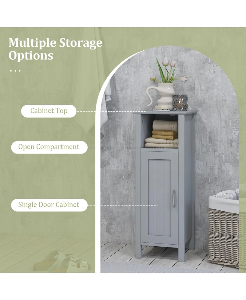 Bathroom Storage Organizer with 2-Tier Cabinet