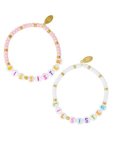 Zomi Gems Girls Sis/Lil Sis Stretchy Bead Bracelet Set