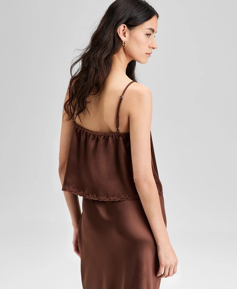 And Now This Women's Embroidered Scallop-Trim Camisole Top, Exclusively at Macy's