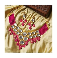 Sohi Gold-Plated Stone Jewellery Set
