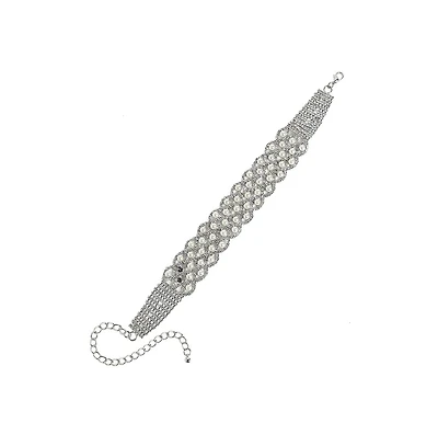 Sohi Pearl Crystal Choker Necklace