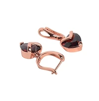 Sohi Crystal-Heart Hoop Earrings