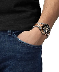 Tissot Men's Swiss Automatic Seastar 1000 Powermatic 80 Two-Tone Stainless Steel Bracelet Watch 40mm