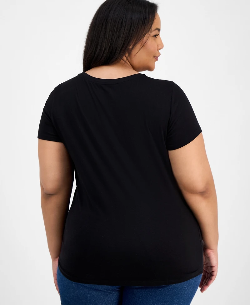 Aveto Trendy Plus Scoop-Neck T-Shirt