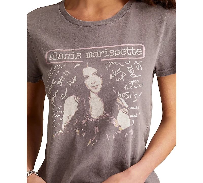 Lucky Brand Women's Alanis Morissette Classic Cotton Crewneck T-Shirt