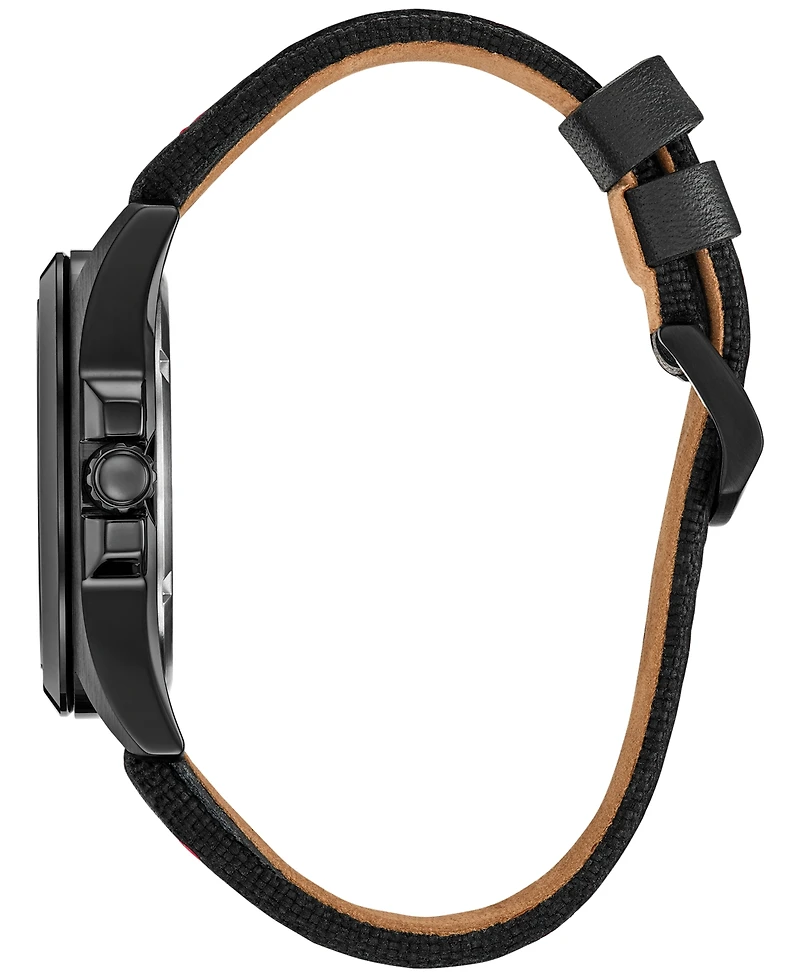 Citizen Eco-Drive Men's Marvel Tony Stark Kinda Sorta Famous Black Leather Strap Watch 43mm