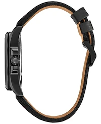 Citizen Eco-Drive Men's Marvel Tony Stark Kinda Sorta Famous Black Leather Strap Watch 43mm