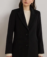 Lauren Ralph Women's Wool-Blend Walker Coat
