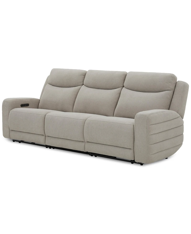 Kristyan 3-Pc. Fabric Sofa with 2 Power Recliners, Exclusively at Macy's