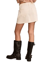 Lucky Brand Women's Crossover Cutoff Denim Mini Skirt